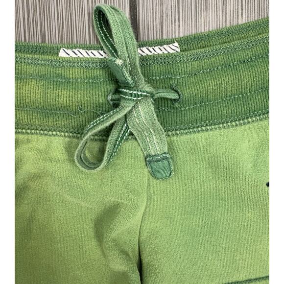 Abercrombie Y2K Micro Mini Sweat Shorts Green Size Large Cotton Blend Logo - Picture 4 of 7